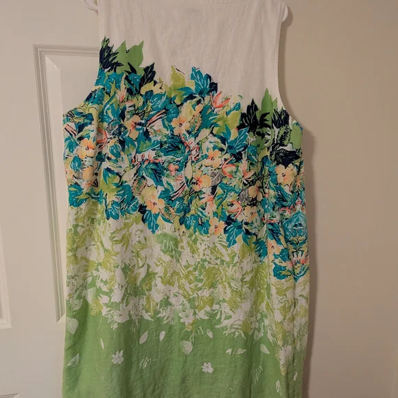 J. Jill Floral Linen dress - Picture 3 of 4